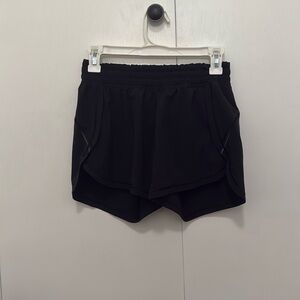 Athleta Shorts in Black with Reflective Strips, Size XS
